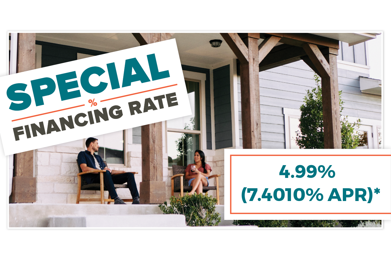Special Financing Rate - 4.99%